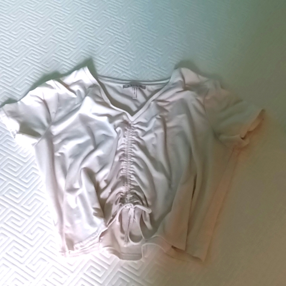 White crop top
